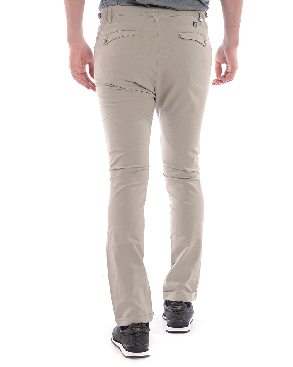 Pantaloni Daniele Alessandrini Grigio Scuro M - mem39