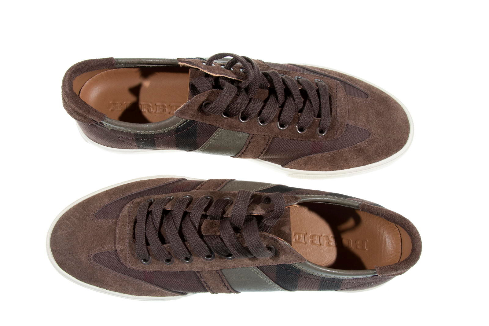 Sneakers Burberry Pelle Marrone Taglia 41 - mem39