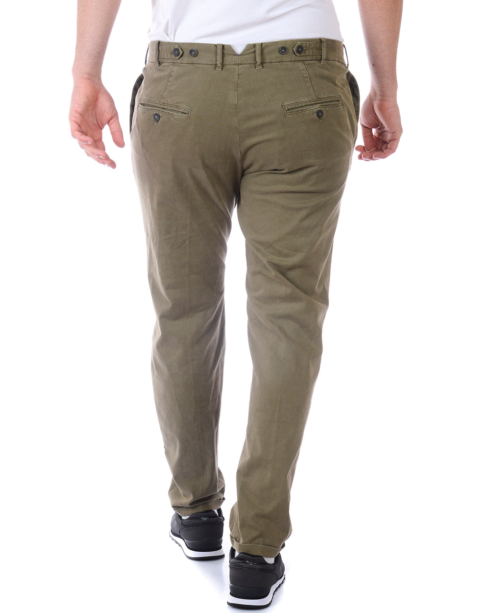 Pantaloni Daniele Alessandrini Beige 52 in Cotone Elastan - mem39