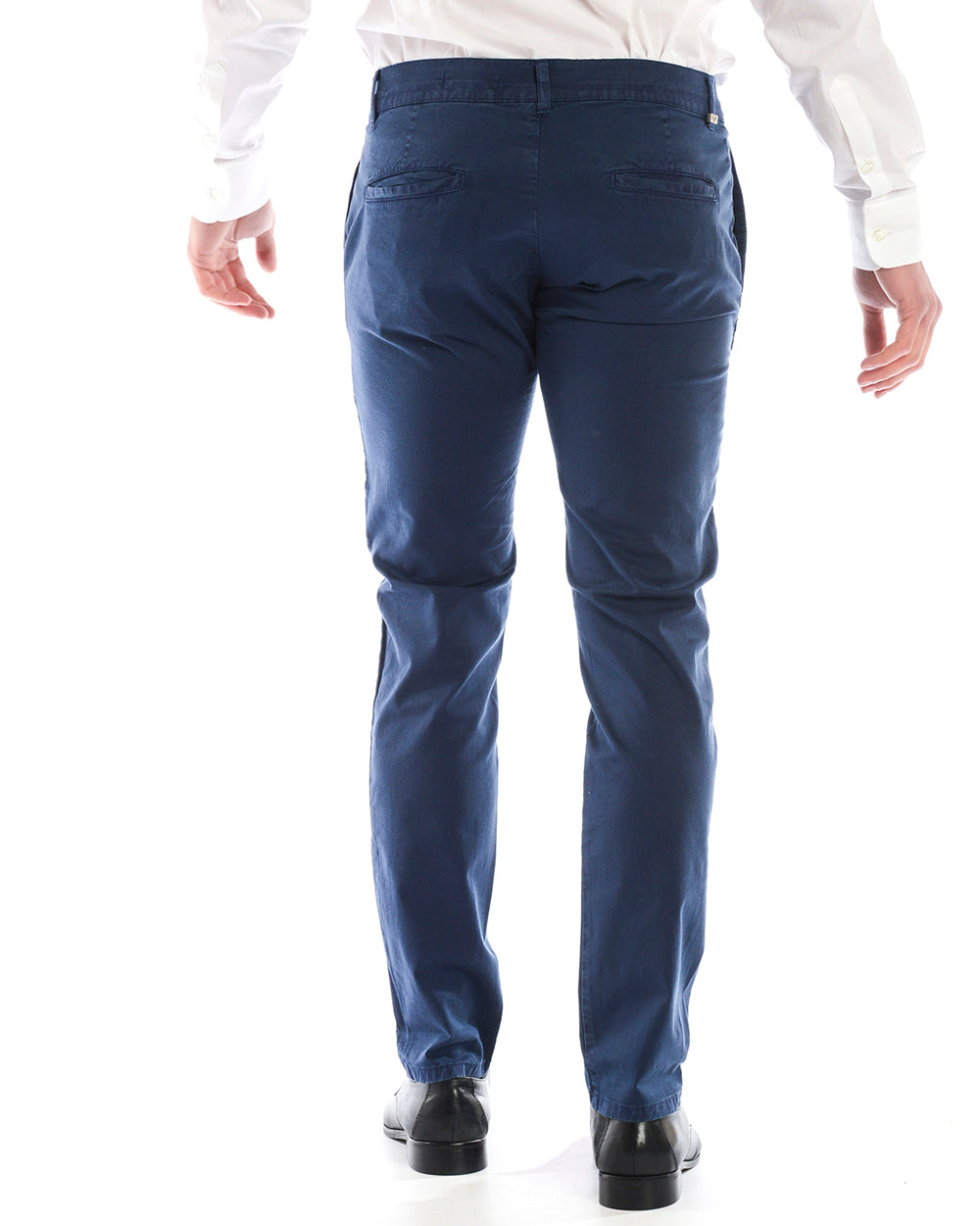 Pantaloni Blu Con Chiusura Zip e Bottone - Daniele Alessandrini - mem39