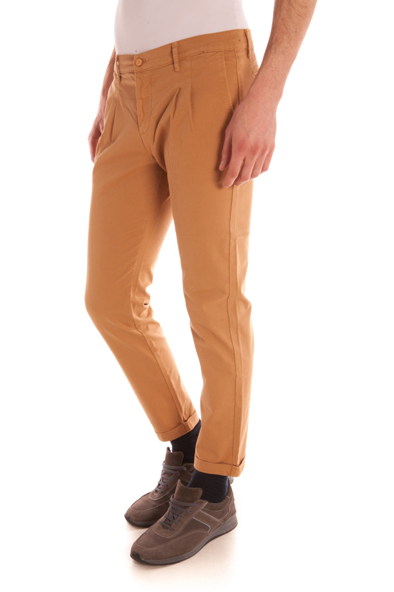 Pantaloni Skinny Cropped Beige Daniele Alessandrini - mem39