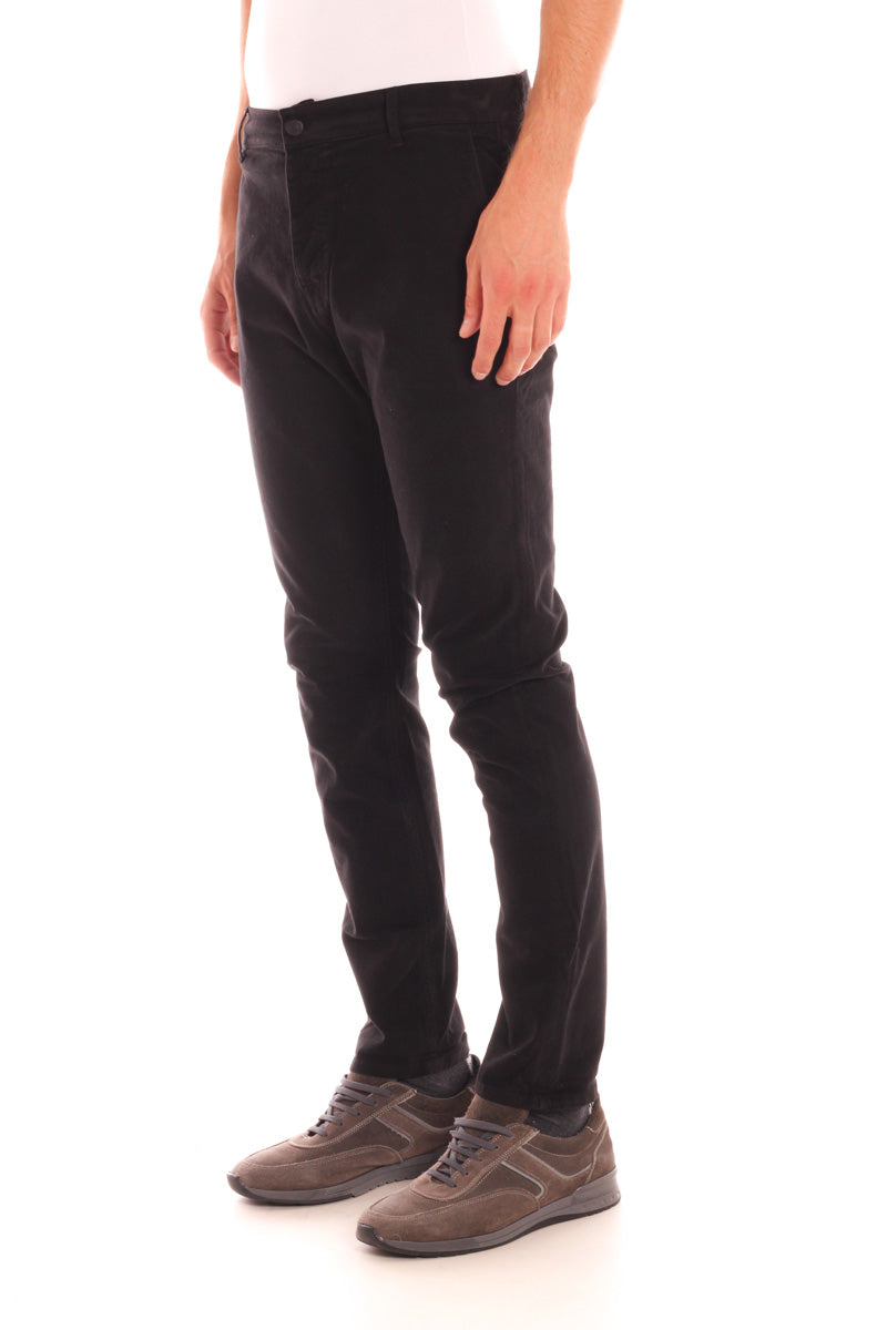 Pantaloni Daniele Alessandrini Nero Eleganti - mem39