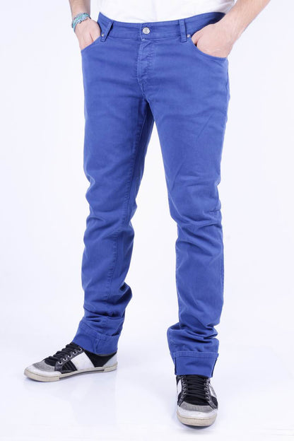 Pantaloni Daniele Alessandrini Blu Skinny Stretch - mem39