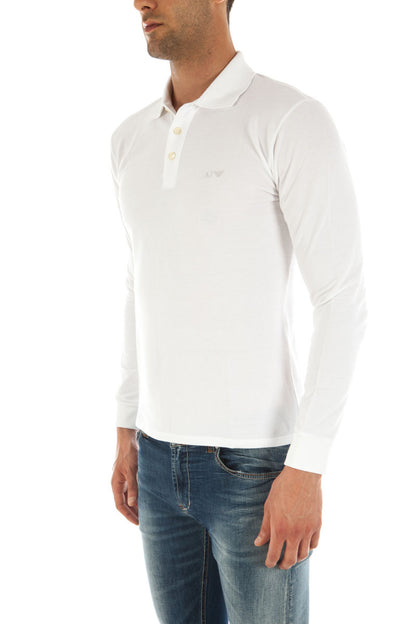 Polo Armani Jeans Bianco Manica Lunga - mem39