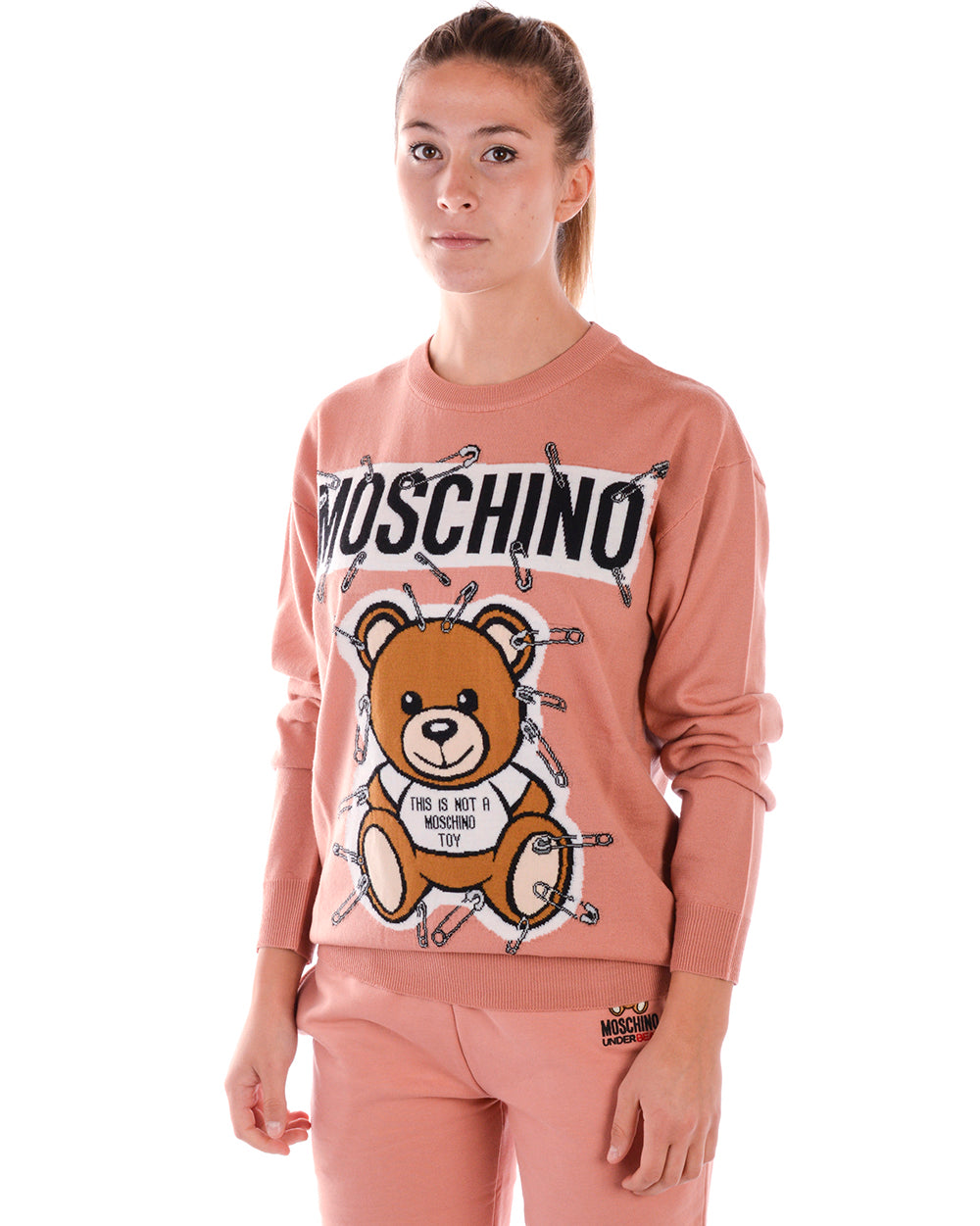 Maglia Moschino Bianca Lana Vergine XS - mem39