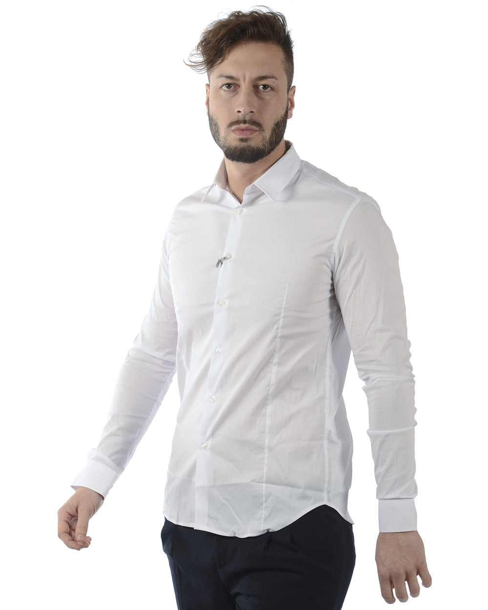 Camicia Uomo Daniele Alessandrini 44 Bianca - mem39