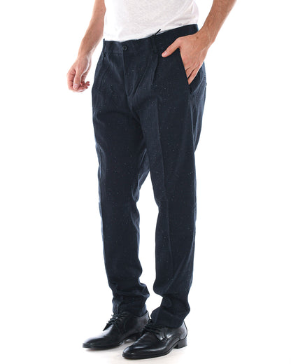 Pantaloni Blu Navy Daniele Alessandrini - Vestibilità Comoda e Stile Raffinato - mem39