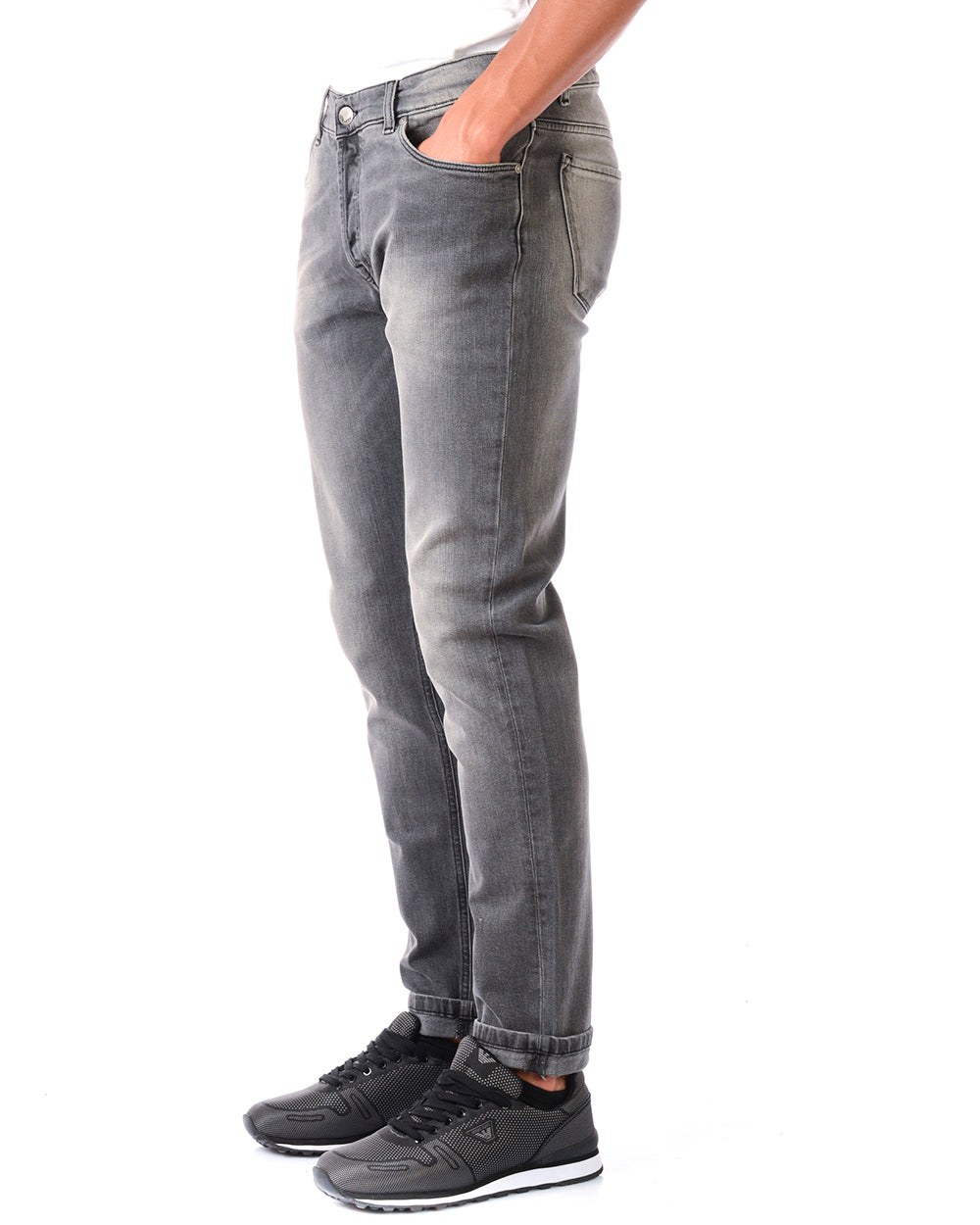 Jeans Daniele Alessandrini Grigio M - mem39