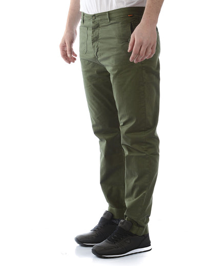 Pantaloni Daniele Alessandrini Elasticizzati Verde - mem39