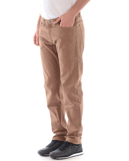 Pantaloni Marrone M in Cotone ed Elastan Daniele Alessandrini - mem39