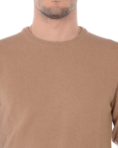 Maglia Beige Lana e Cashmere Daniele Alessandrini - mem39