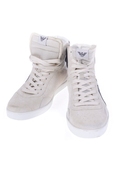 Scarpe Armani Jeans AJ Bianche in Pelle e Materiali Tessili - Taglia 44 - mem39