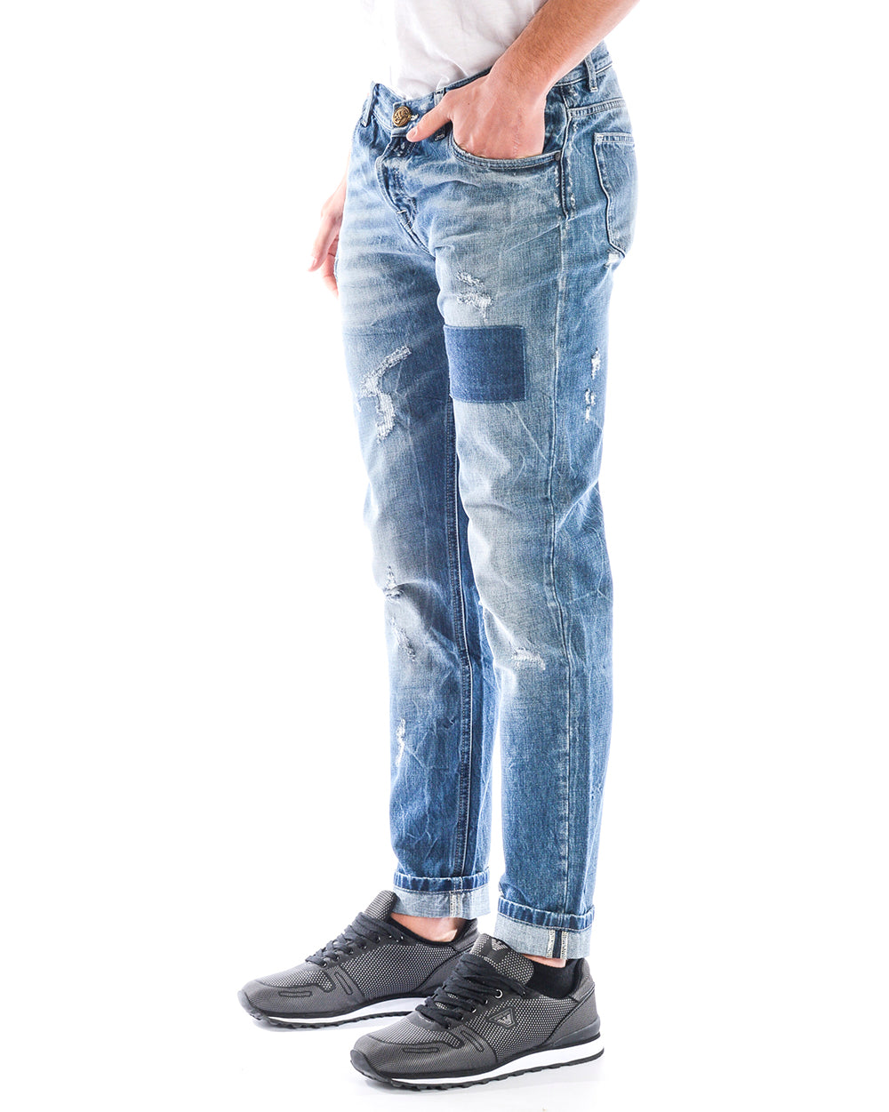 Jeans Daniele Alessandrini 31 Denim Scuro M - mem39