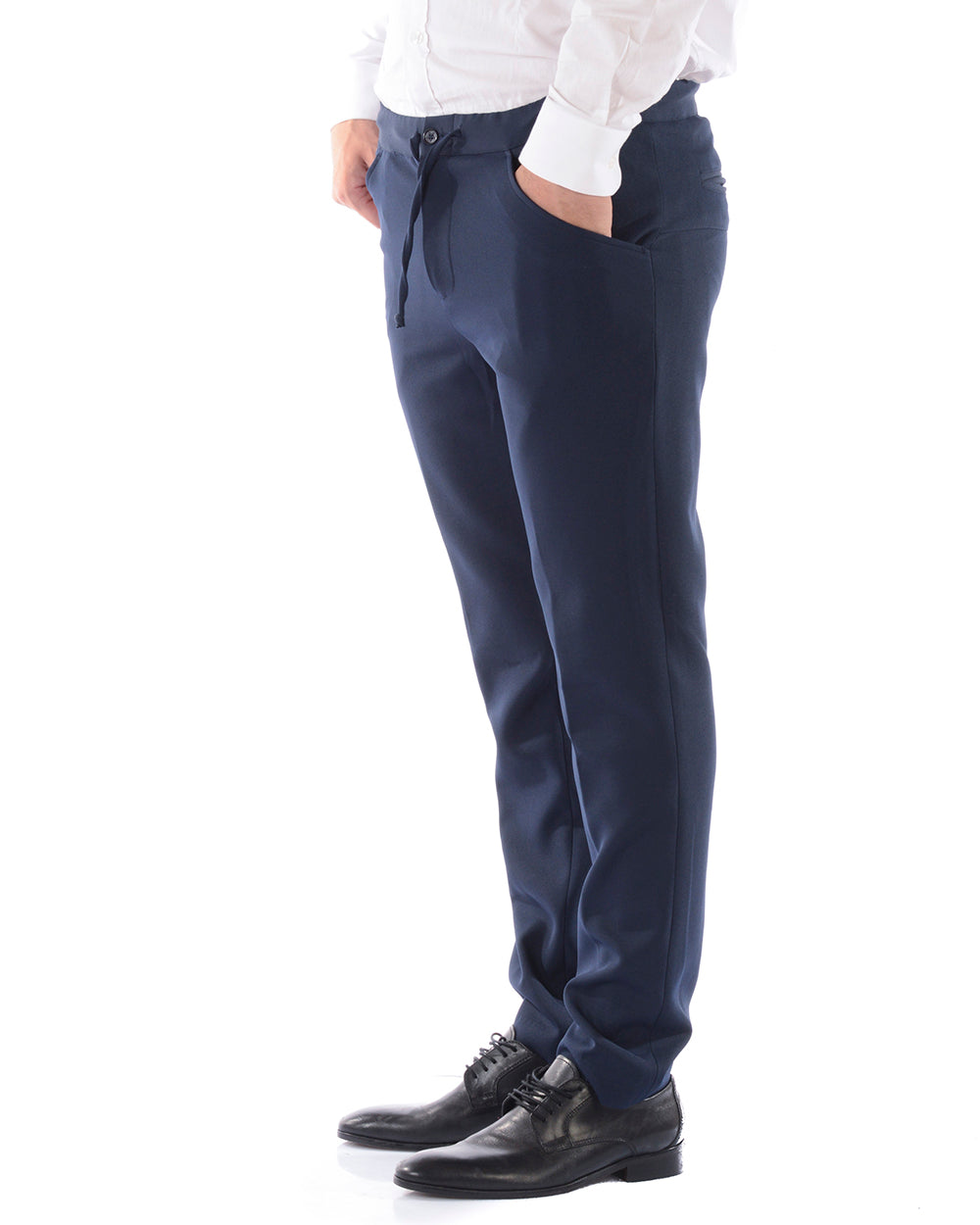 Pantaloni Daniele Alessandrini Blu M - mem39