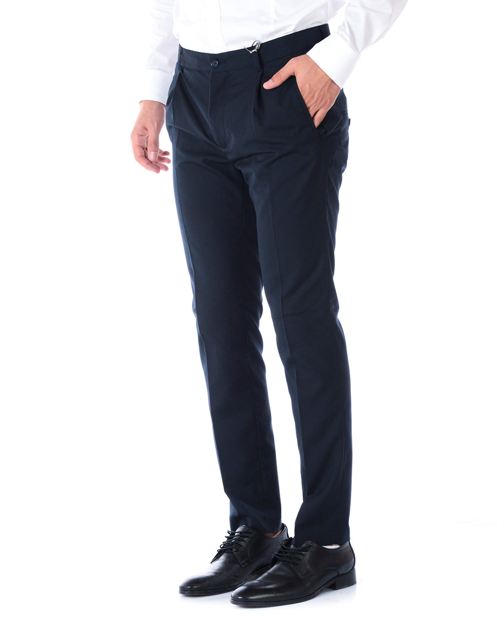 Pantaloni Blu Daniele Alessandrini 44 in Cotone - mem39