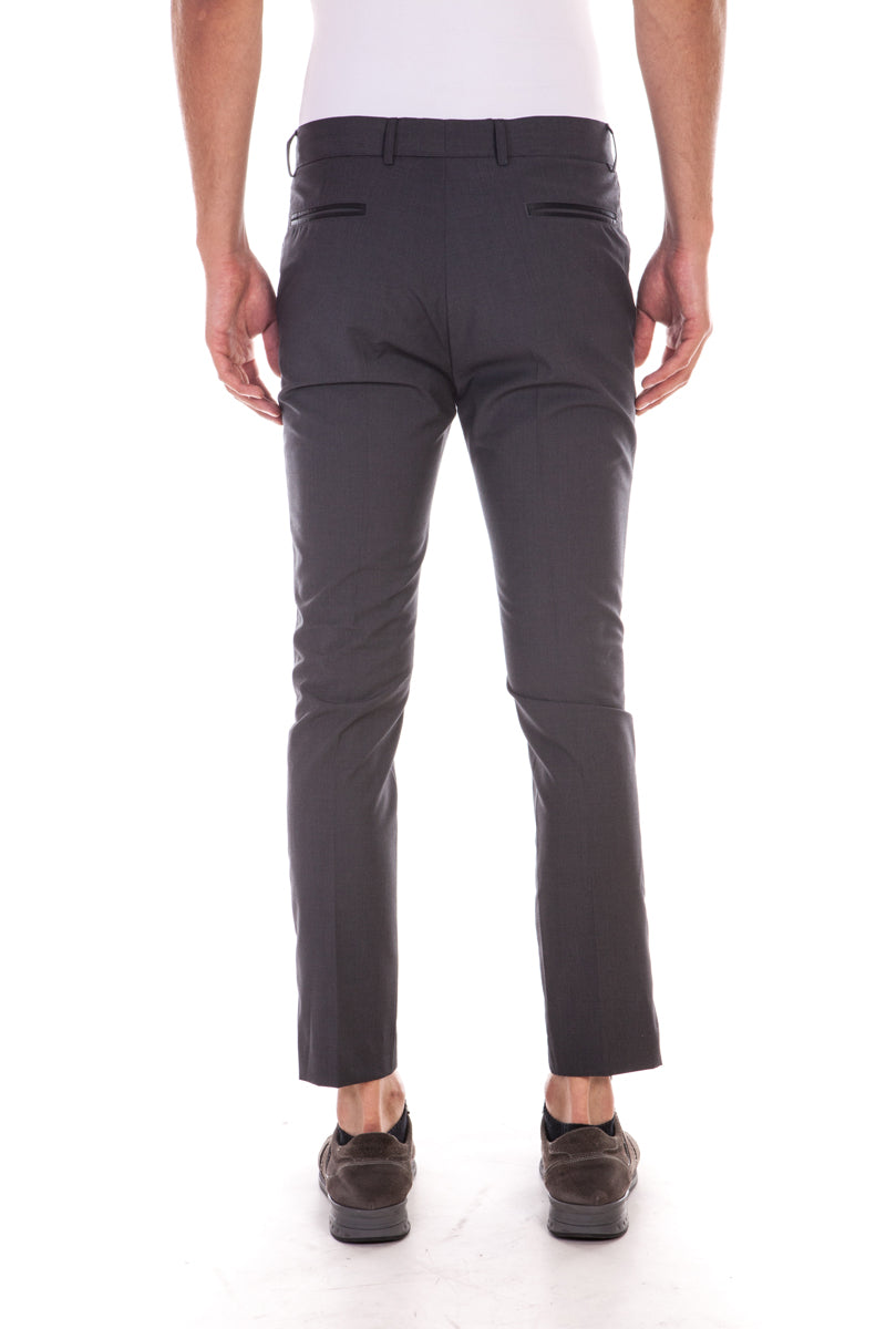 Pantaloni Daniele Alessandrini Zip Nero - mem39