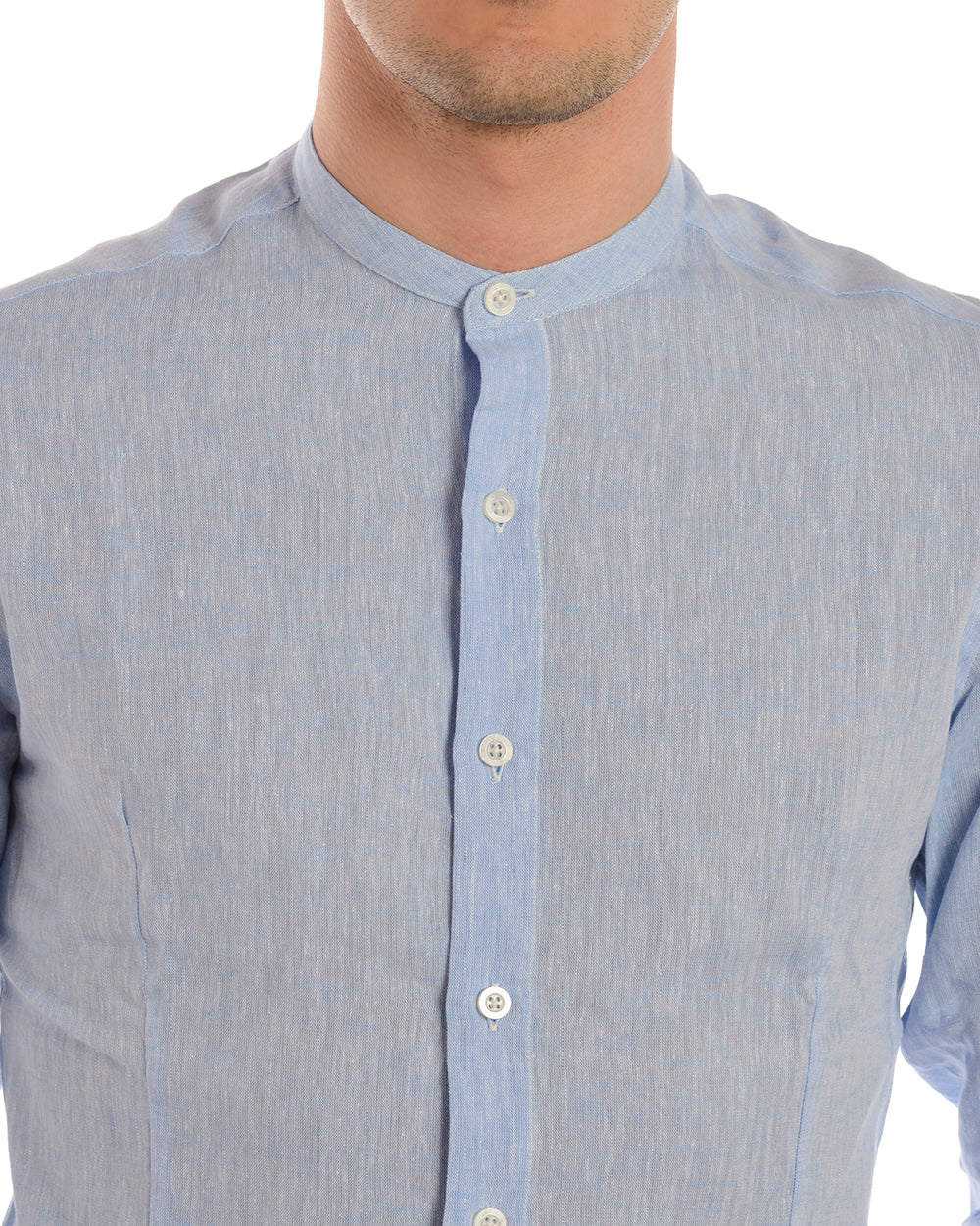 Camicia Slim Fit Alessandrini Azzurro - mem39