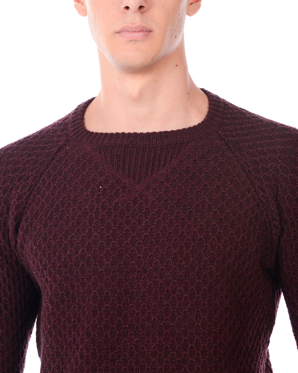 Maglia Daniele Alessandrini Bordeaux Autunno/Inverno Manica Lunga - mem39