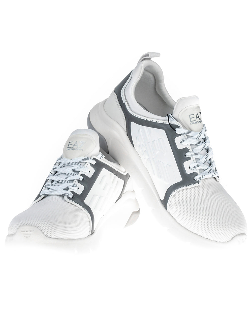 Sneakers Bianche EA7 Emporio Armani: Logo Stampato, Suola Rimovibile - mem39