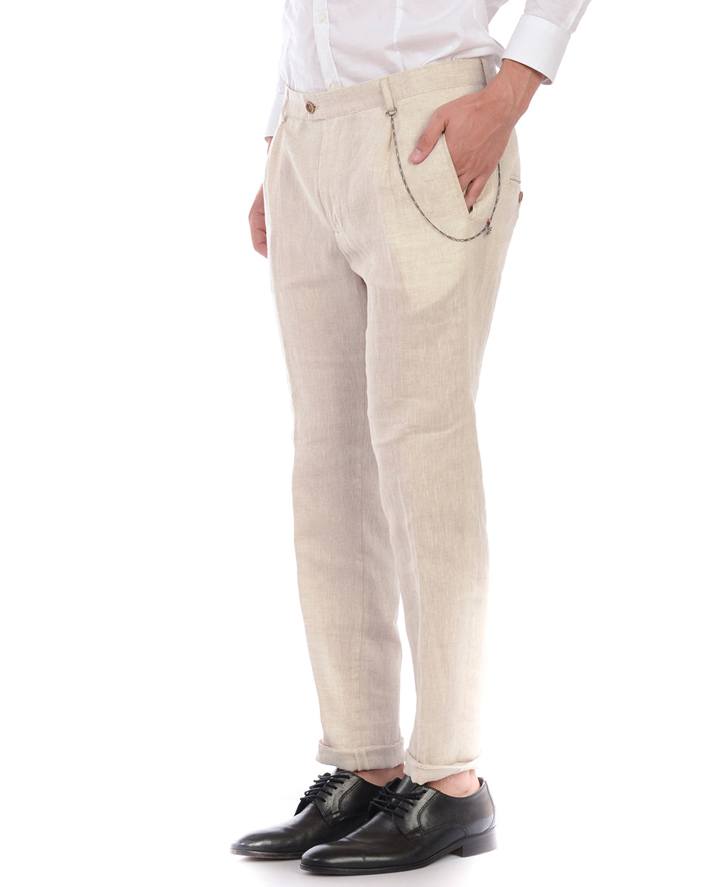 Pantaloni Beige P/E Daniele Alessandrini 💼 - mem39