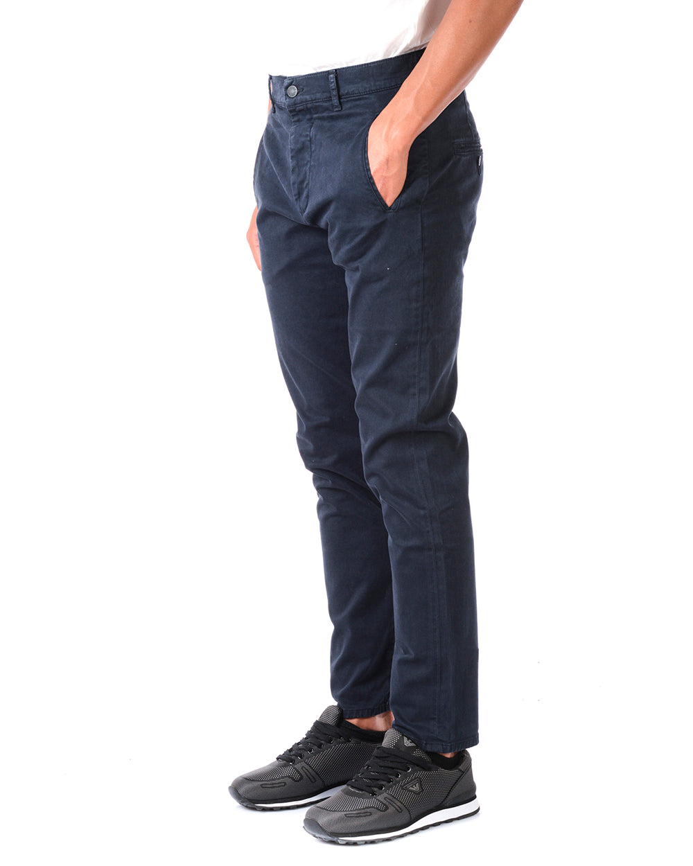 Jeans Blu Daniele Alessandrini con Chiusura a Bottoni - mem39