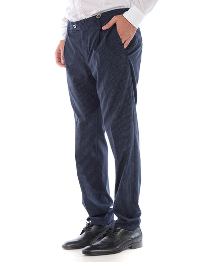 Pantaloni Daniele Alessandrini Blu 42 - mem39