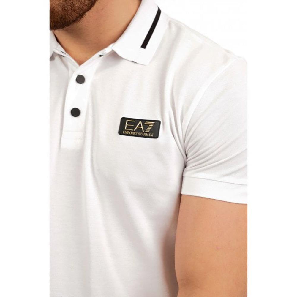 Polo Emporio Armani EA7 Bianco in Cotone 🌟 - mem39