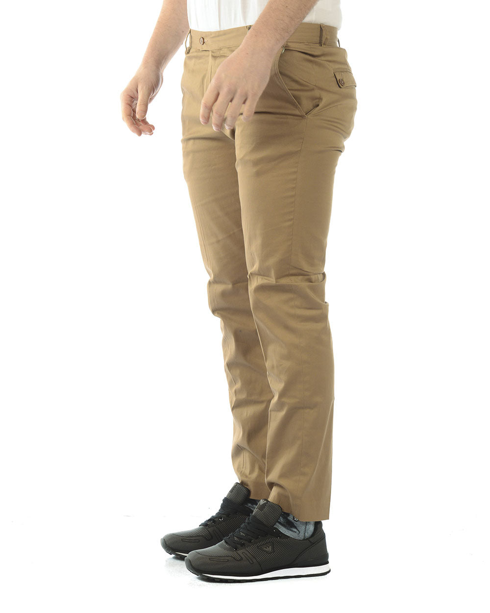 Pantaloni Beige Scuro Daniele Alessandrini - mem39