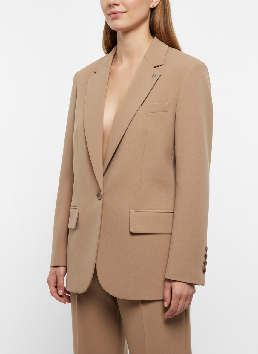 Aniye By giacca blazer donna Linda cammello - mem39