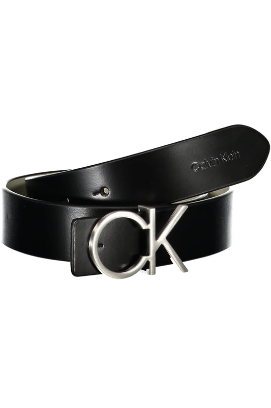 Calvin Klein Cintura In Pelle Donna Nero - mem39