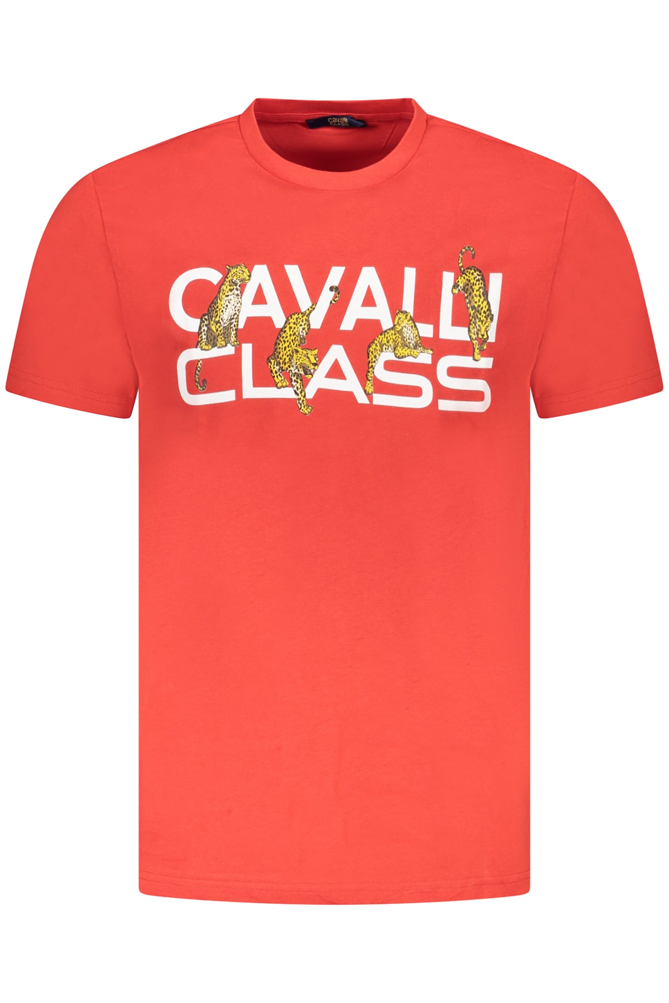 CAVALLI CLASS T-SHIRT MANICHE CORTE UOMO ROSSO