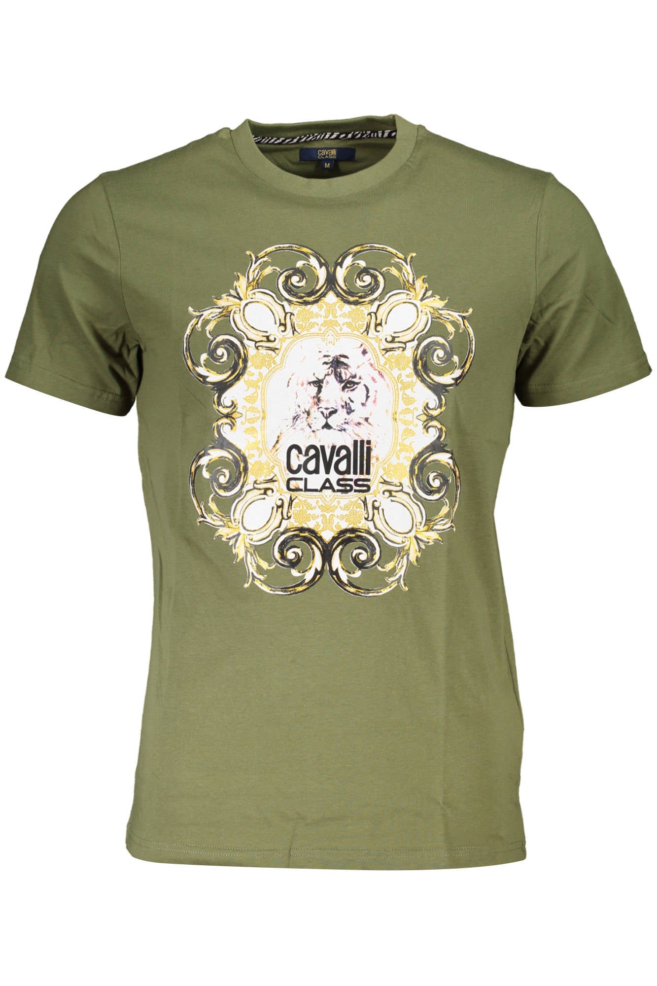 Cavalli Class T-Shirt Maniche Corte Uomo Verde - mem39