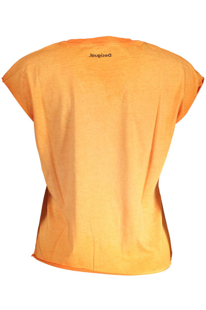 Desigual T-Shirt Maniche Corte Donna Arancio - mem39