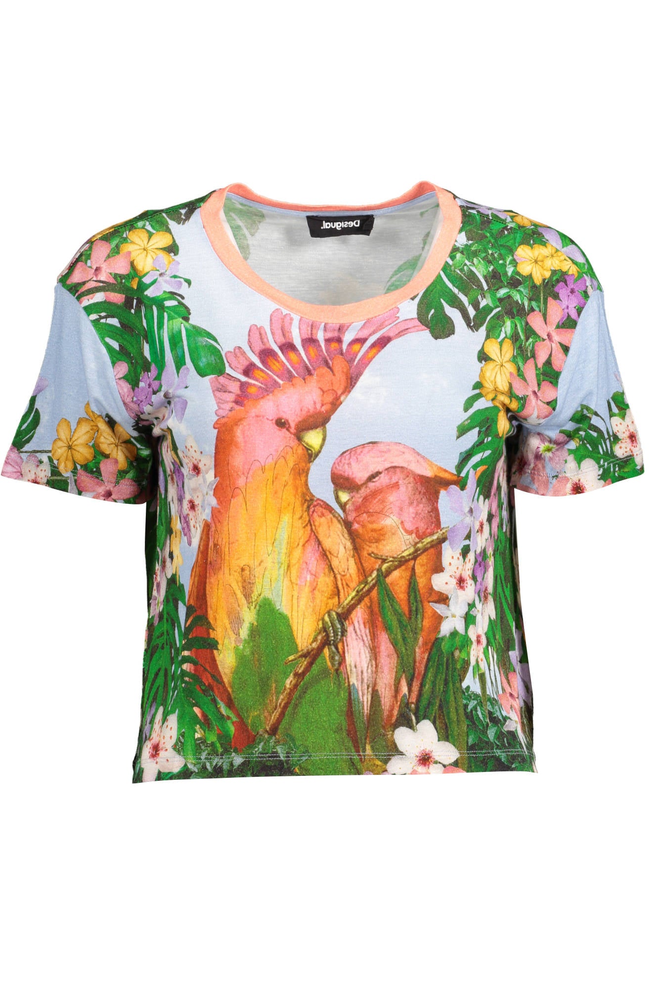 Desigual T-Shirt Maniche Corte Donna Azzurro"" - mem39