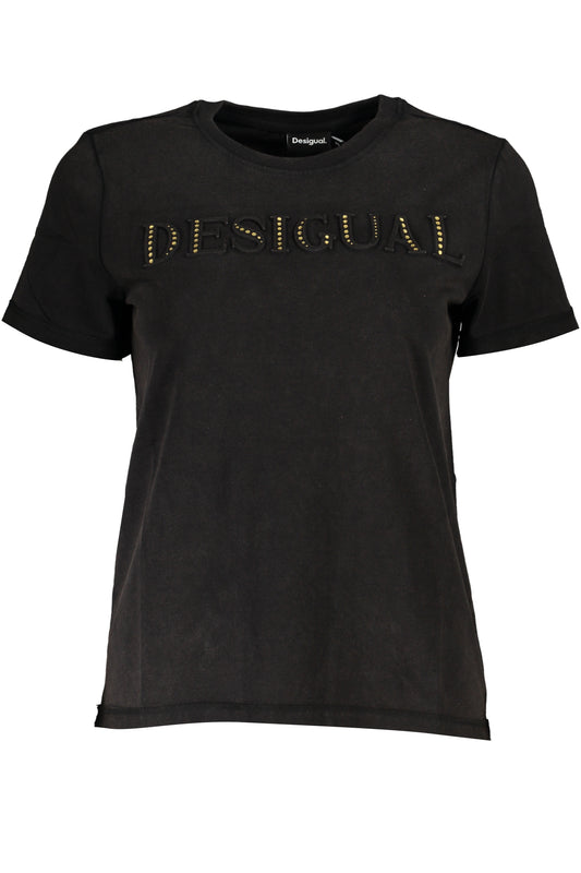 Desigual T-Shirt Maniche Corte Donna Nero - mem39