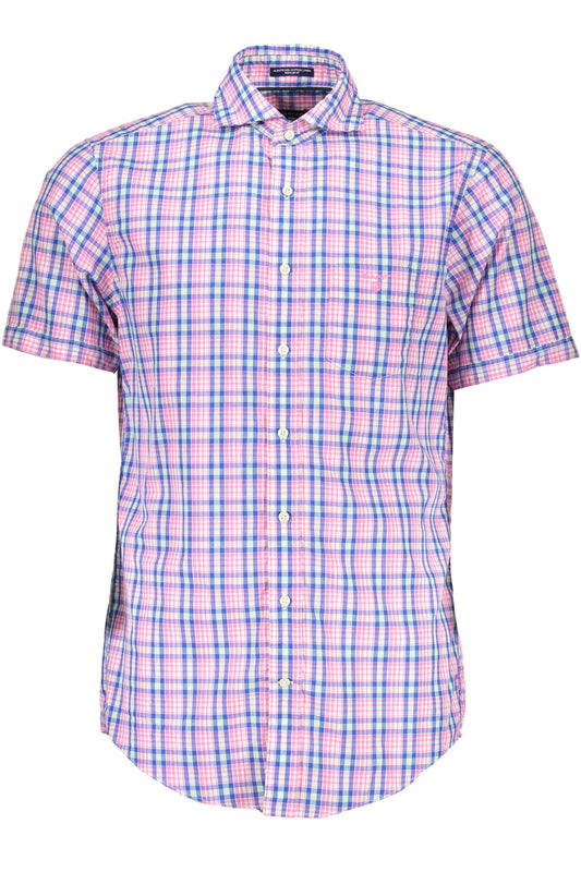 Gant Camicia Maniche Corte Uomo Rosa""