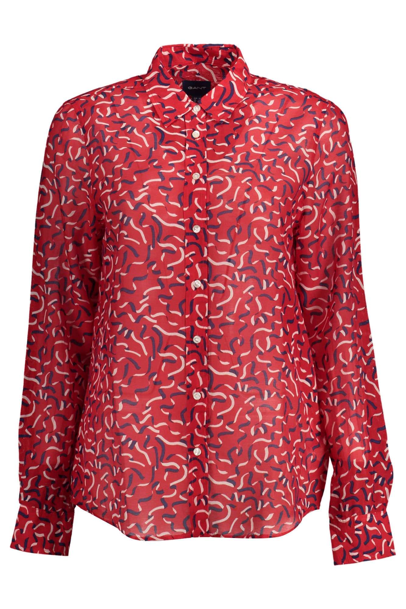 Gant Camicia Maniche Lunghe Donna Rosso"" - mem39