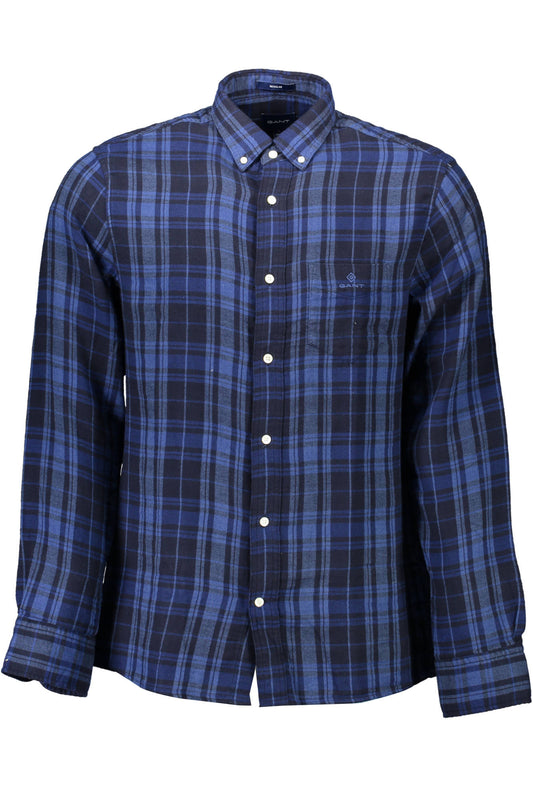 Gant Camicia Maniche Lunghe Uomo Blu - mem39