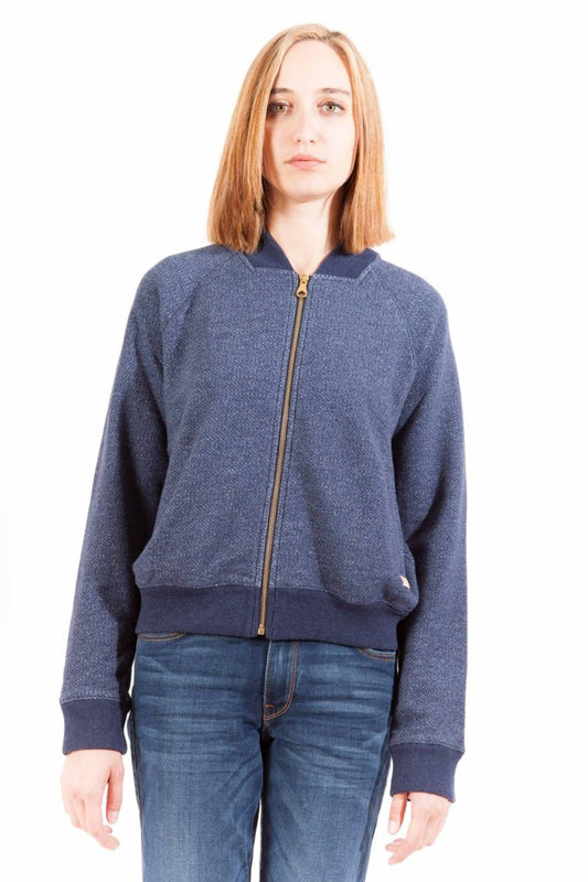 Gant Felpa Con Zip Donna Blu - mem39