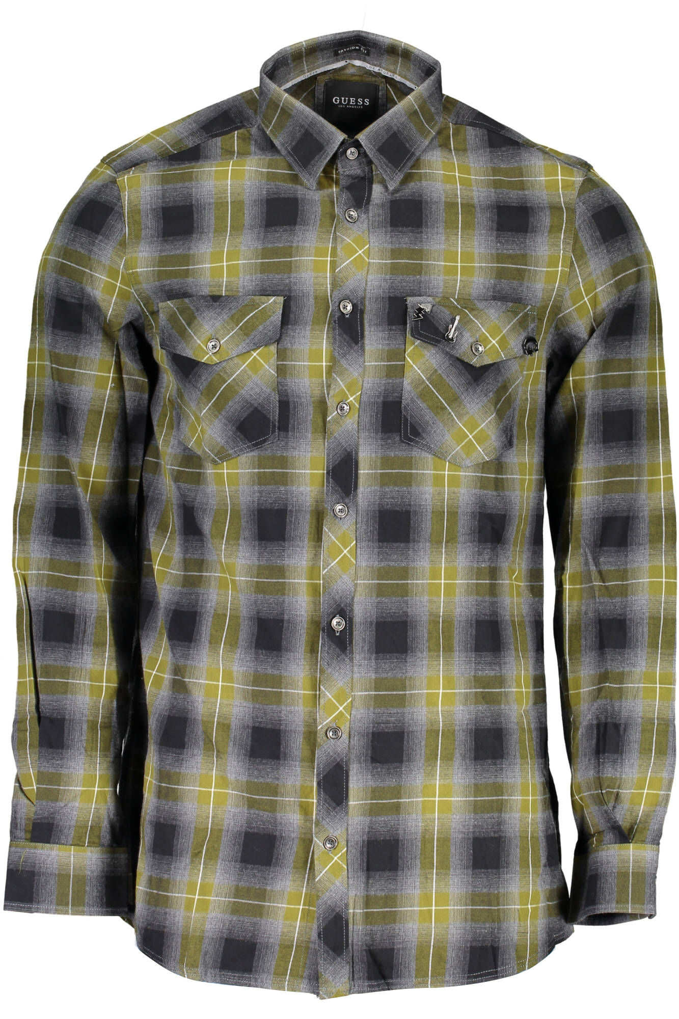 Guess Jeans Camicia Maniche Lunghe Uomo Verde - mem39