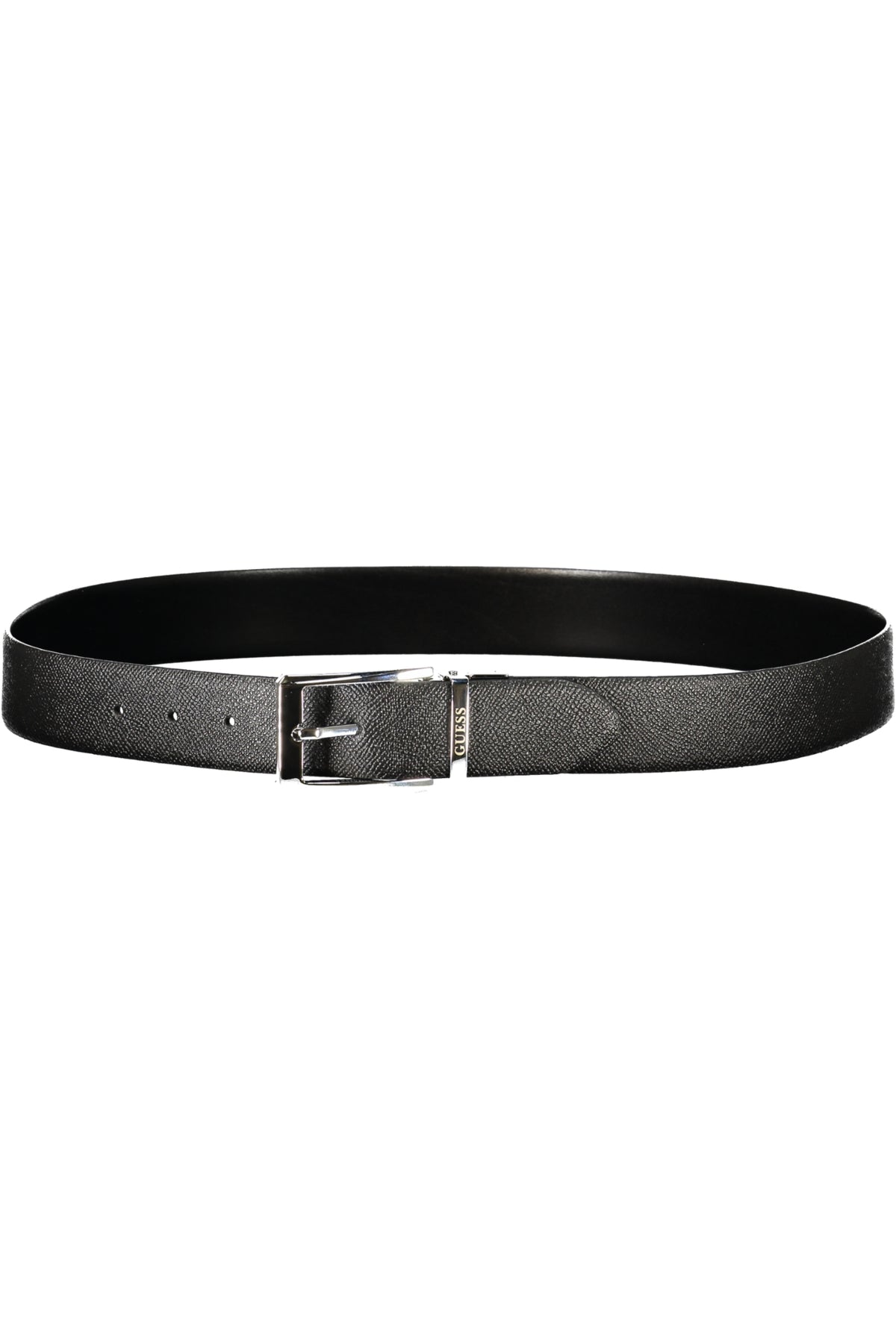 GUESS JEANS CINTURA IN PELLE UOMO NERO