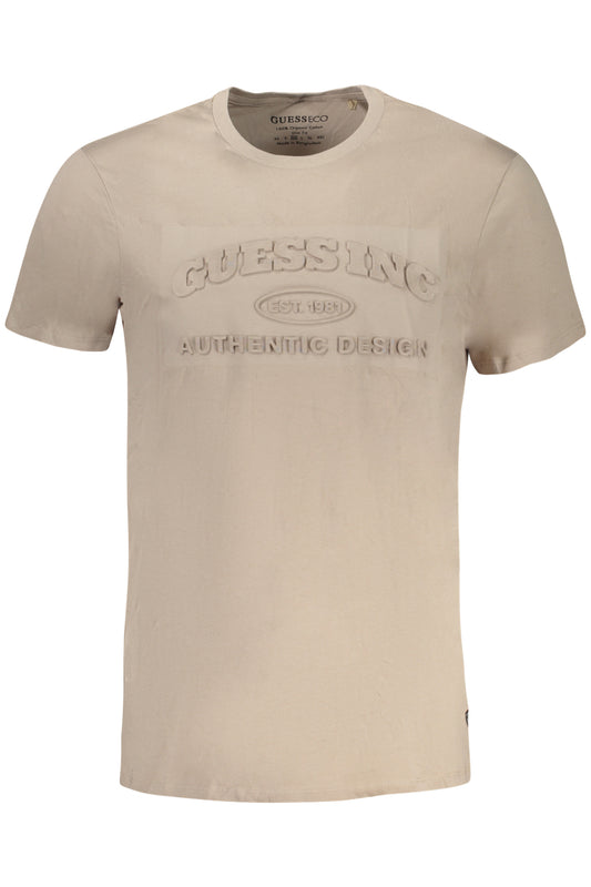 Guess Jeans T-Shirt Maniche Corte Uomo Beige - mem39