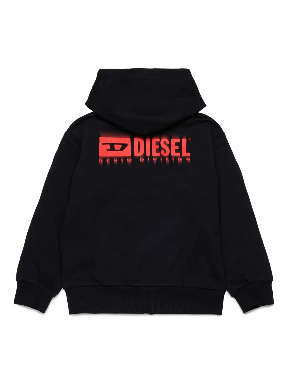 Diesel felpa con zip Svougzip con cappuccio nero