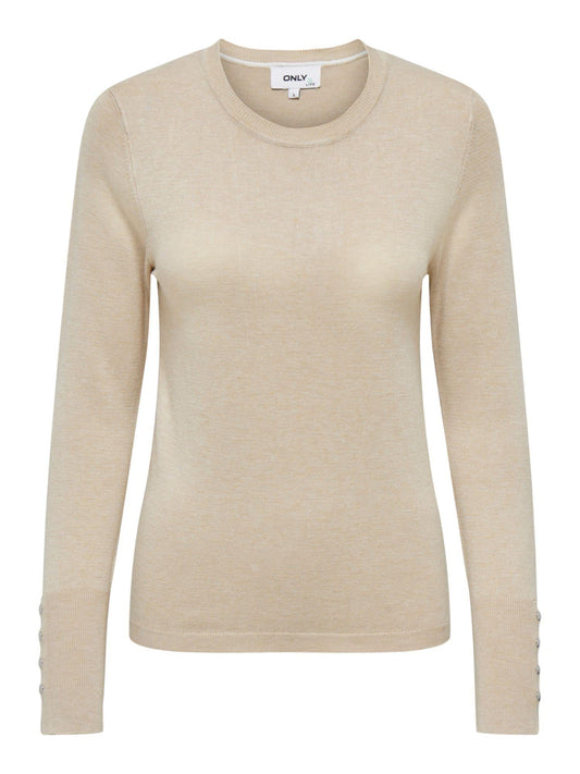 Only maglia manica lunga beige
