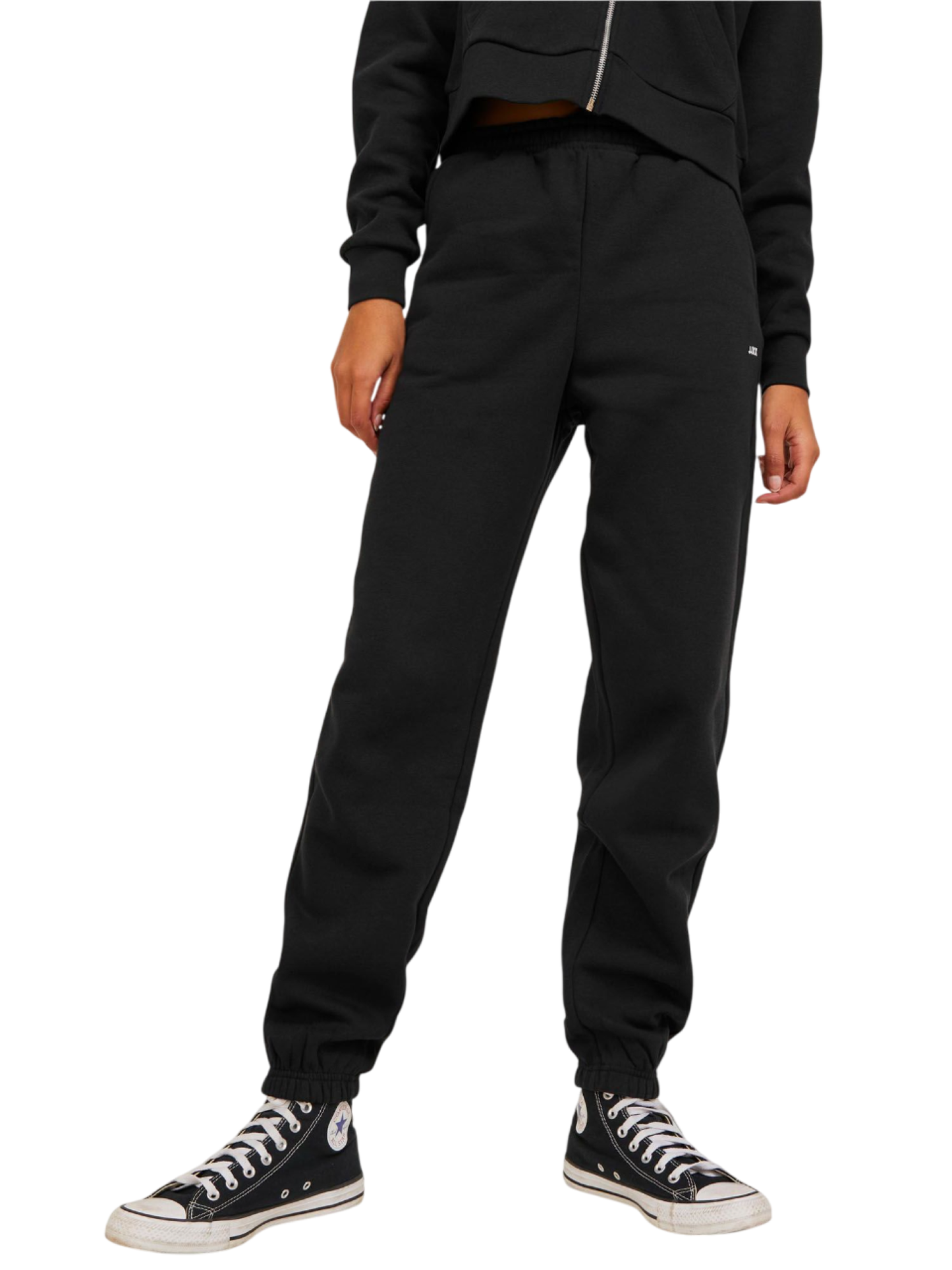 Jjxx pantaloni joggers in felpa nero