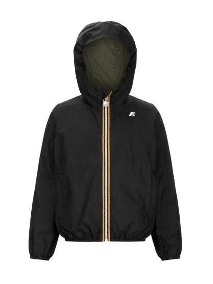 K-Way giubbino antivento leggero Jake reversibile nero verde