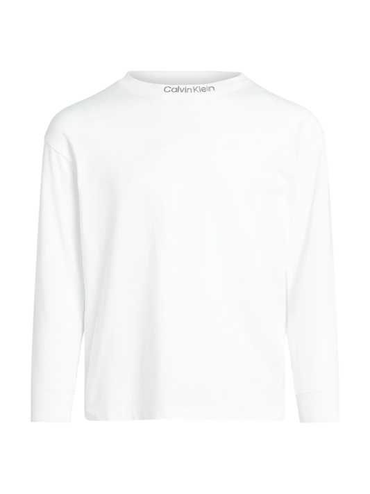 Calvin Klein Jeans T-shirt manica lunga taglio relaxed bianco