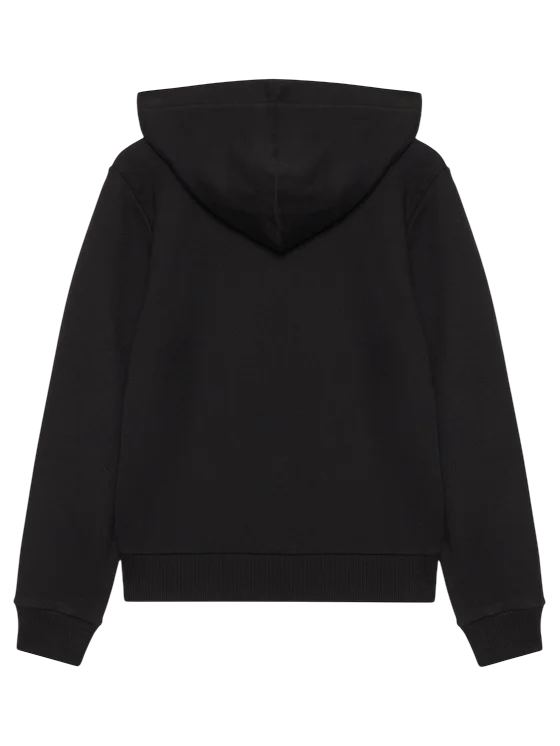 Calvin Klein Jeans felpa con cappuccio e zip unisex nero