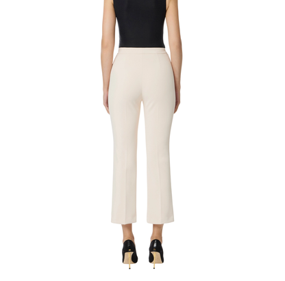 Elisabetta Franchi pantaloni slim in crepe panna
