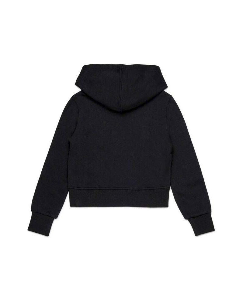 Diesel felpa con cappuccio Sasyhood nero